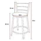 Jogo 2 Banquetas Baixas Ratan Branca Retro Laca Branca