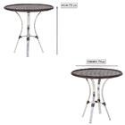 Jogo 2 Cadeiras Colombia 1 Mesa Alta Toquio De Área Externa,