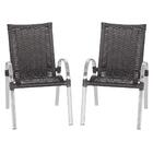 Jogo 2 Cadeiras Colombia De Área Externa, Edícula Em Aluminio