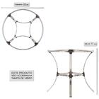 Jogo 2 Cadeiras De Area Em Aluminio E Fibra Toquio E 1 Base D