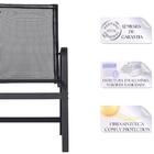 Jogo 2 Cadeiras De Area Em Aluminio E Tela Sling Clássic De P