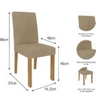 Jogo 2 Cadeiras Maia Nature/gengibre