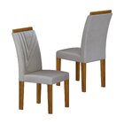 Jogo 2 Cadeiras Miami Yescasa Freijó/prata