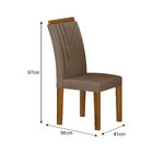 Jogo 2 Cadeiras Miami Yescasa Marrom Bege