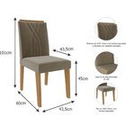 Jogo 2 Cadeiras Nicole Nature/joli