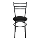 Jogo 2 Cadeiras Para Cozinha Epoxi Craqueada Assento Estofado