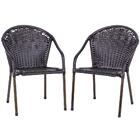 Jogo 2 Cadeiras Tabaco Para Area Edicula Jardim Biquini Ferro