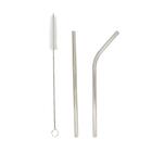 Jogo 2 Canudos Inox E 1 Escova Infantil Yazi 20522 Yar1923