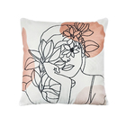 Jogo 2 Capa Almofada Boho Tropital Minimalista - 42cm X 42cm