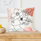 Jogo 2 Capa Almofada Boho Tropital Minimalista - 42cm X 42cm