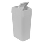 Jogo 2 Lixeiras Com Tampa Basculante 8l - Preto E Branco - As