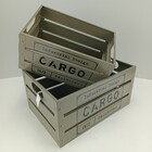 Jogo 2 Peças Caixa Organizadora Decorativa Home&co Metal Cinz