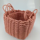 Jogo 2 Peças Cesta Organizadora Decorativa Home&co Tecido Ter