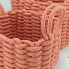 Jogo 2 Peças Cesta Organizadora Decorativa Home&co Tecido Ter