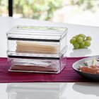 Jogo 2 Potes Hermeticos Porta Frios 770ml Empilhaveis