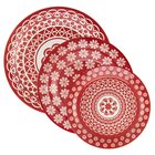 Jogo 2 Pratos Rasos 2 Pratos Fundos 2 Pratos Lanche Floreal R