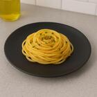 Jogo 2 Pratos Rasos Cerâmica 26,5cm Orgânico Preto Matte Port