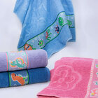 Jogo 2 Toalhas Banho Infantil Algodão Desenhos Camesa 70x130