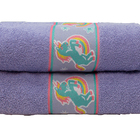 Jogo 2 Toalhas Banho Infantil Algodão Desenhos Camesa 70x130