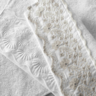 Jogo 2 toalhas de lavabo Trussardi Imperiale Bordada Branco