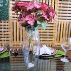 Jogo 2 Vasos Decorativos Vidro Rigado Ibiza E Oriental - Mist