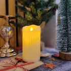 Jogo 2 Velas Eletrônica Led Efeito Moving Realista 14cm E 12c