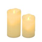 Jogo 2 Velas Eletrônica Led Efeito Moving Realista 14cm E 12c