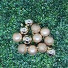 Jogo 36 Bolas Natal Mista Lisa, Gliter E Fosca Champagne Rosê