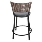 Jogo 3 Banquetas Altas Branca Epoxi Amarelo