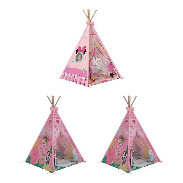 Jogo 3 Cabana Infantil Tenda Arsenal Rosa Claro Menina