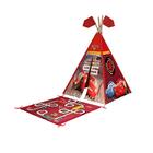 Jogo 3 Cabana Infantil Tenda Sevilla Rosa E Vermelho Menino E