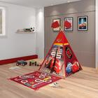 Jogo 3 Cabana Infantil Tenda Sevilla Rosa E Vermelho Menino E