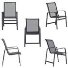 Jogo 3 Cadeiras De Area Em Aluminio E Tela Sling Clássic De P