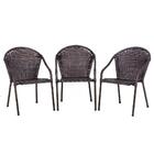 Jogo 3 Cadeiras Pedra Ferro Para Area Edicula Jardim Biquini