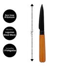 Jogo 3 Facas Do Chef, Japonesa E Legumes Inox Premium Wood Bl