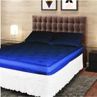 Jogo 3 Peças Lençol + Fronha Queen Malha Grossa Elástico