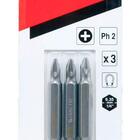 Jogo 3 Pontas Bits Philips Ph2-50mm B-25220 Makita