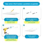 Jogo 3 Prateleiras U Mdf Branco Nicho Bebe Sala Quarto Cozinha