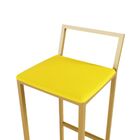 Jogo 4 Banqueta Alta Balcão Bistrô Dourada Confort Industrial