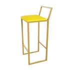 Jogo 4 Banqueta Alta Balcão Bistrô Dourada Confort Industrial