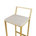 Jogo 4 Banqueta Alta Balcão Bistrô Dourada Confort Industrial