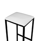 Jogo 4 Banqueta Alta Cozinha Balcão Bistrô Industrial Preta A