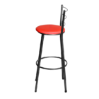 Jogo 4 Banqueta Alta Para Cozinha Epoxi Craqueada Assento Est