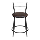 Jogo 4 Banqueta Baixa Para Cozinha Epoxi Craqueada Assento Es