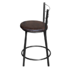 Jogo 4 Banqueta Baixa Para Cozinha Epoxi Craqueada Assento Es