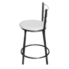 Jogo 4 Banqueta Baixa Para Cozinha Epoxi Craqueada Assento Es