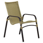 Jogo 4 Cadeiras Emily E Mesa Tampo Ripado Em Alumínio Para Àr