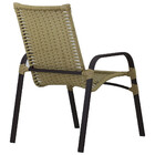 Jogo 4 Cadeiras Emily E Mesa Tampo Ripado Em Alumínio Para Àr