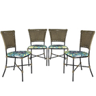 Jogo 4 Cadeiras Gramado Em Fibra Sintética Cadeiras Para Área