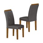 Jogo 4 Cadeiras Miami Yescasa Cinza Escuro